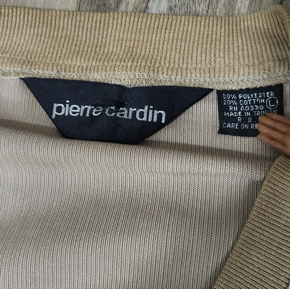 Vintage Pierre Cardin Men’s Vneck Pullover Banded Waist Color Block Tennis Large